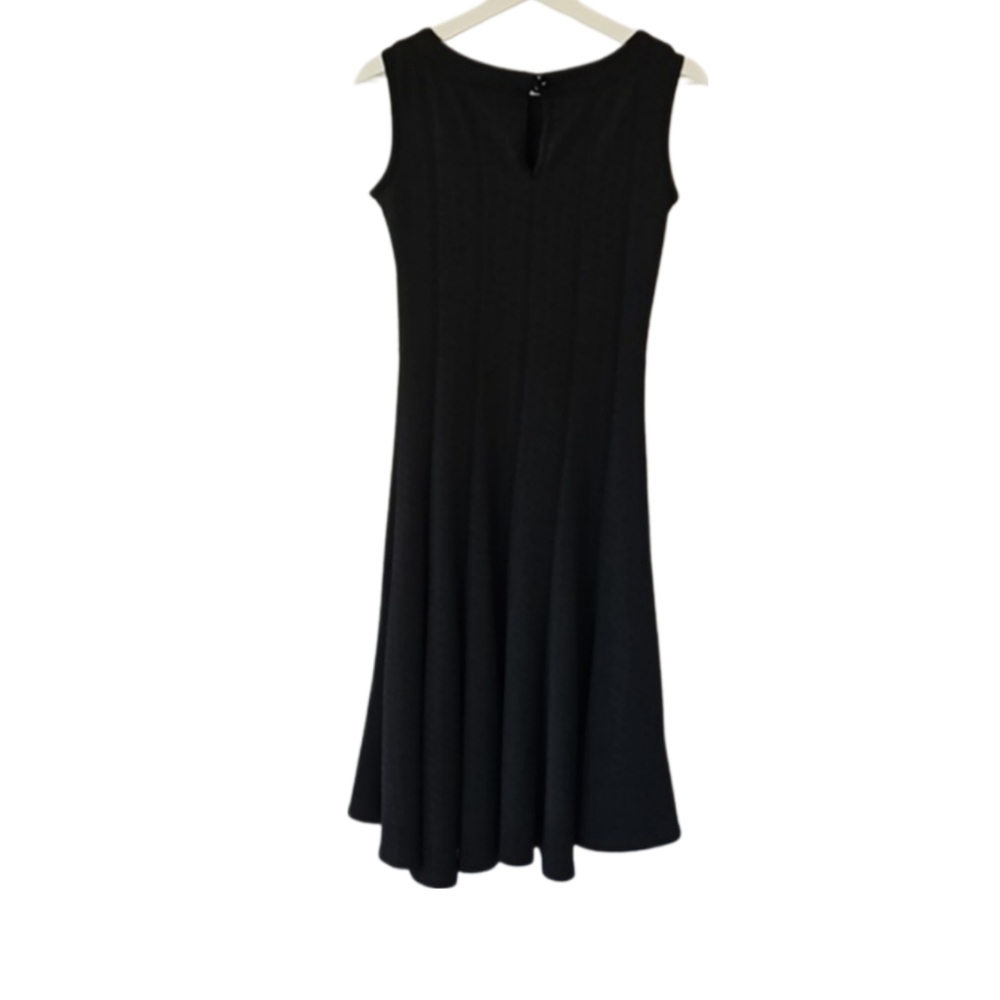 Y2K Metallic Beaded Rhinestone Bling Black Dress Whimsigoth Romantic S - Picture 3 of 5